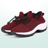 Ambulo Orthopedic Shoes Knitted Fabric - Black Red