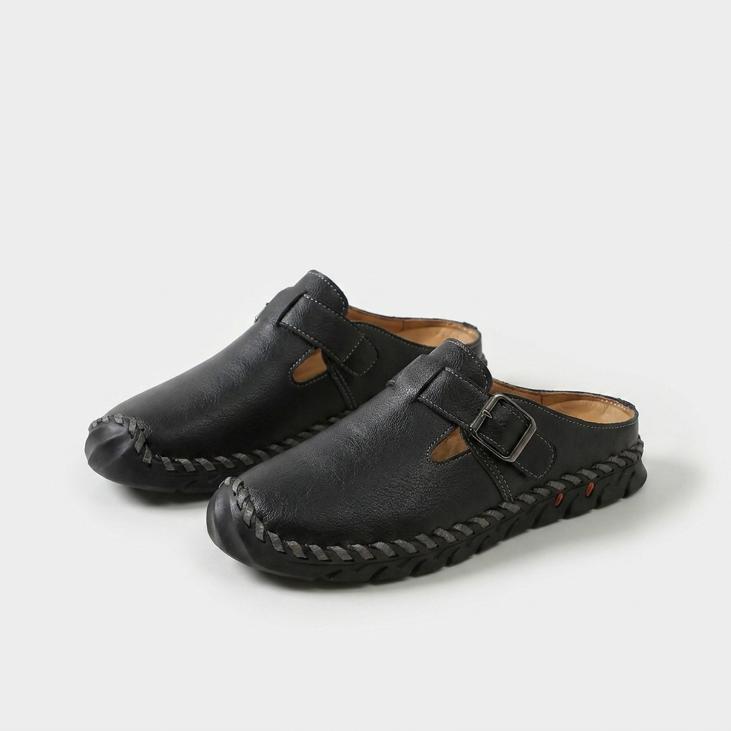 Marly - Comfortable Slide Sandal with Buckle