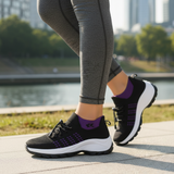 Ambulo Orthopedic Shoes Knit Fabric - Purple Black