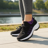 Ambulo Orthopedic Shoes Knit Fabric - Purple Black