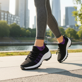 Ambulo Orthopedic Shoes Knit Fabric - Purple Black