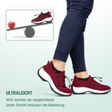 Ambulo Orthopedic Shoes Knitted Fabric - Black Red
